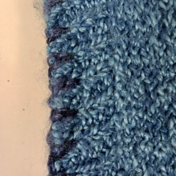 Vintage Lady Lilly Cardigan Embellished Bejeweled Knit Sweater Blue Size 2X - Picture 8 of 9